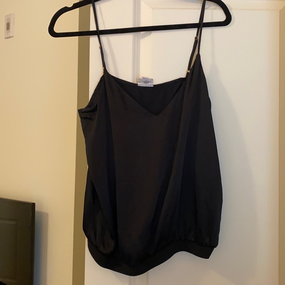 Black Silky Slinky cami top size m